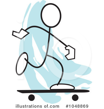 Royalty-Free (RF) Skateboarding Clipart Illustration by Johnny Sajem - Stock Sample #1048869