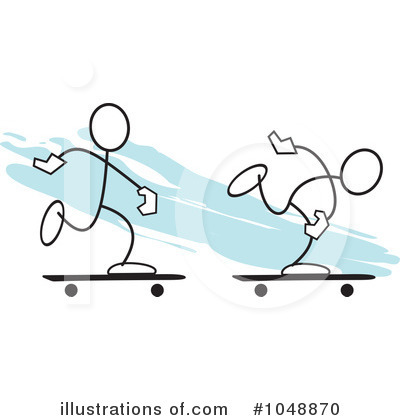 Royalty-Free (RF) Skateboarding Clipart Illustration by Johnny Sajem - Stock Sample #1048870