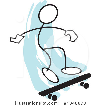 Royalty-Free (RF) Skateboarding Clipart Illustration by Johnny Sajem - Stock Sample #1048878