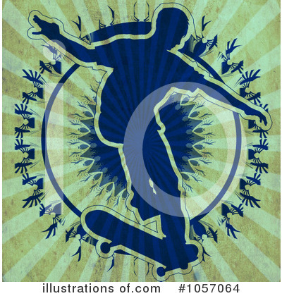 Skateboarding Clipart #1057064 by Maria Bell