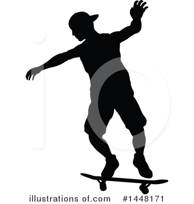 Royalty-Free (RF) Skateboarding Clipart Illustration by AtStockIllustration - Stock Sample #1448171