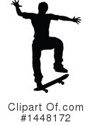 Skateboarding Clipart #1448172 by AtStockIllustration