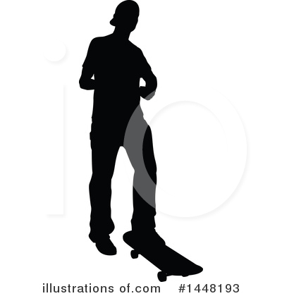 Royalty-Free (RF) Skateboarding Clipart Illustration by AtStockIllustration - Stock Sample #1448193