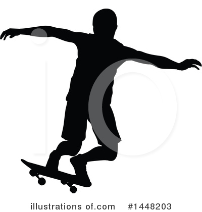Royalty-Free (RF) Skateboarding Clipart Illustration by AtStockIllustration - Stock Sample #1448203