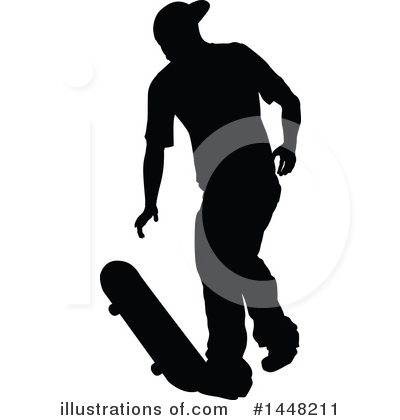 Royalty-Free (RF) Skateboarding Clipart Illustration by AtStockIllustration - Stock Sample #1448211