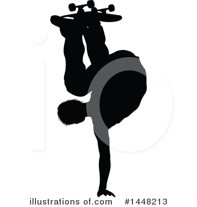 Royalty-Free (RF) Skateboarding Clipart Illustration by AtStockIllustration - Stock Sample #1448213