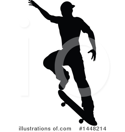 Skater Clipart #1448214 by AtStockIllustration