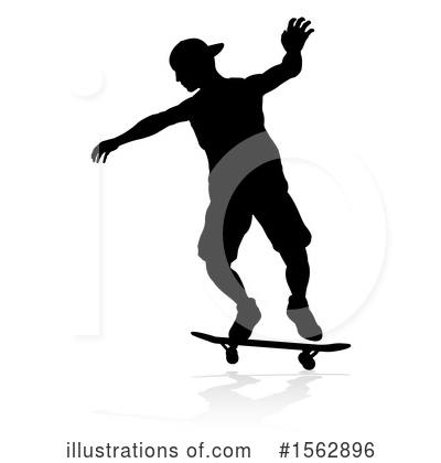 Royalty-Free (RF) Skateboarding Clipart Illustration by AtStockIllustration - Stock Sample #1562896