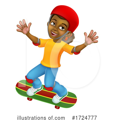 Skateboarding Clipart #1724777 by AtStockIllustration