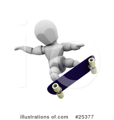 Royalty-Free (RF) Skateboarding Clipart Illustration by KJ Pargeter - Stock Sample #25377