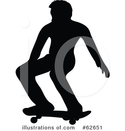 Royalty-Free (RF) Skateboarding Clipart Illustration by Pams Clipart - Stock Sample #62651