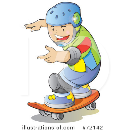 Royalty-Free (RF) Skateboarding Clipart Illustration by YUHAIZAN YUNUS - Stock Sample #72142