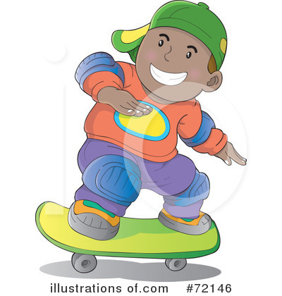 Royalty-Free (RF) Skateboarding Clipart Illustration by YUHAIZAN YUNUS - Stock Sample #72146