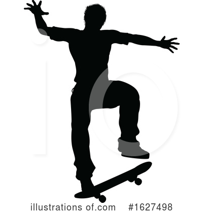 Royalty-Free (RF) Skater Clipart Illustration by AtStockIllustration - Stock Sample #1627498