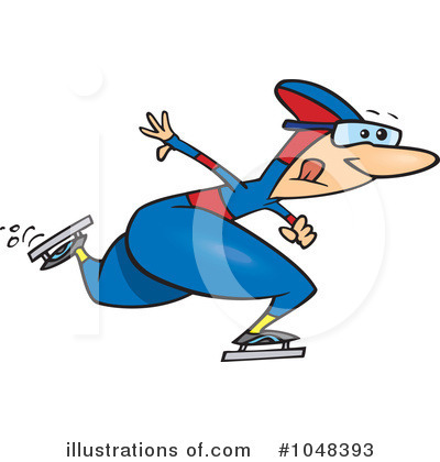 Royalty-Free (RF) Skating Clipart Illustration by toonaday - Stock Sample #1048393