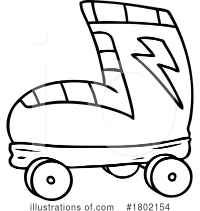 Roller Skating Clipart #1802154 by lineartestpilot