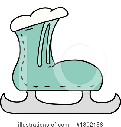 Ice Skate Clipart #1802158 by lineartestpilot