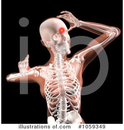 Royalty-Free (RF) Skeleton Clipart Illustration by KJ Pargeter - Stock Sample #1059349