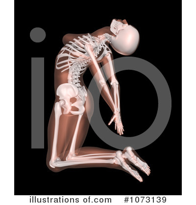 Royalty-Free (RF) Skeleton Clipart Illustration by KJ Pargeter - Stock Sample #1073139