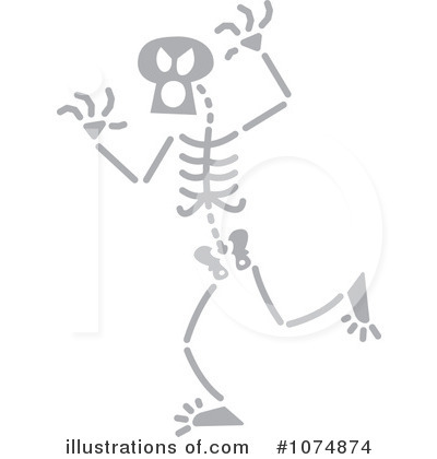 Royalty-Free (RF) Skeleton Clipart Illustration by Zooco - Stock Sample #1074874