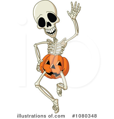 Royalty-Free (RF) Skeleton Clipart Illustration by yayayoyo - Stock Sample #1080348
