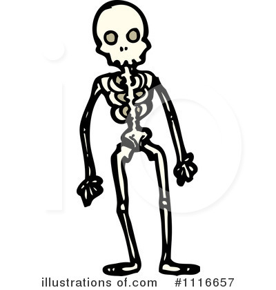 Royalty-Free (RF) Skeleton Clipart Illustration by lineartestpilot - Stock Sample #1116657