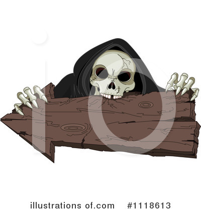 Royalty-Free (RF) Skeleton Clipart Illustration by Pushkin - Stock Sample #1118613