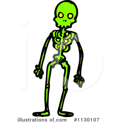 Royalty-Free (RF) Skeleton Clipart Illustration by lineartestpilot - Stock Sample #1130107