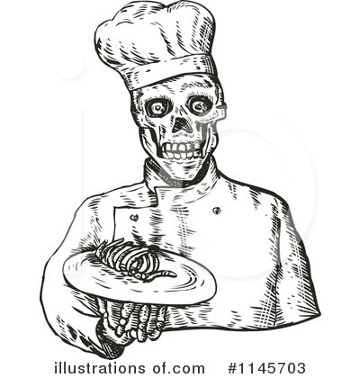 Royalty-Free (RF) Skeleton Clipart Illustration by patrimonio - Stock Sample #1145703