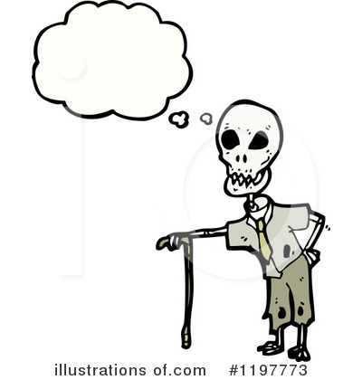 Royalty-Free (RF) Skeleton Clipart Illustration by lineartestpilot - Stock Sample #1197773