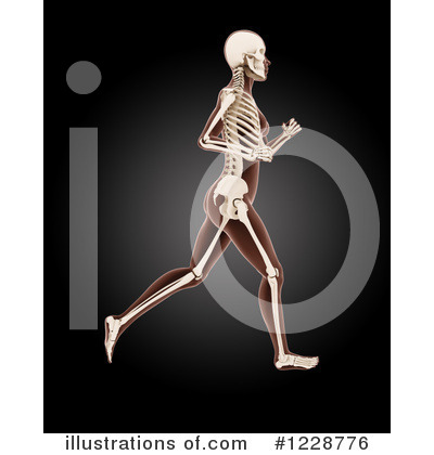 Royalty-Free (RF) Skeleton Clipart Illustration by KJ Pargeter - Stock Sample #1228776