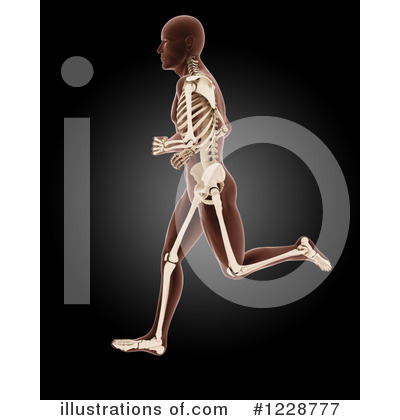 Royalty-Free (RF) Skeleton Clipart Illustration by KJ Pargeter - Stock Sample #1228777