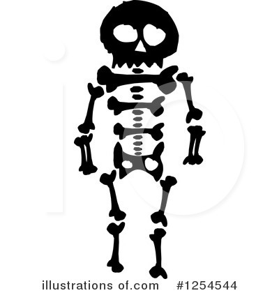 Royalty-Free (RF) Skeleton Clipart Illustration by Vector Tradition SM - Stock Sample #1254544