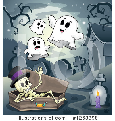 Royalty-Free (RF) Skeleton Clipart Illustration by visekart - Stock Sample #1263398