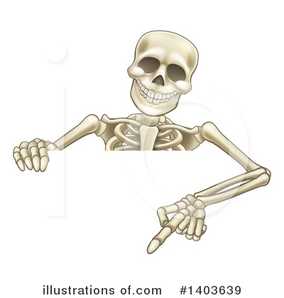 Royalty-Free (RF) Skeleton Clipart Illustration by AtStockIllustration - Stock Sample #1403639