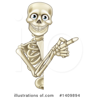 Royalty-Free (RF) Skeleton Clipart Illustration by AtStockIllustration - Stock Sample #1409894