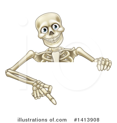 Royalty-Free (RF) Skeleton Clipart Illustration by AtStockIllustration - Stock Sample #1413908