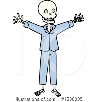 Royalty-Free (RF) Skeleton Clipart Illustration by lineartestpilot - Stock Sample #1580005