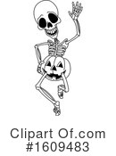 Skeleton Clipart #1609483 by yayayoyo