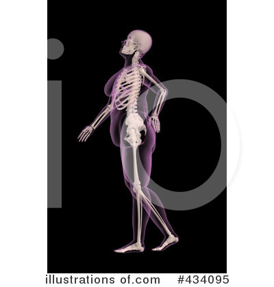 Royalty-Free (RF) Skeleton Clipart Illustration by KJ Pargeter - Stock Sample #434095