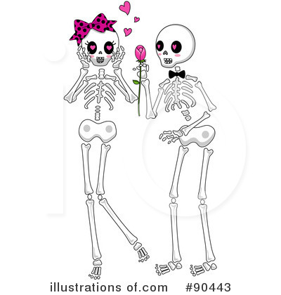 Royalty-Free (RF) Skeleton Clipart Illustration by BNP Design Studio - Stock Sample #90443