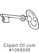 Skeleton Key Clipart #1069035 by djart