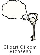 Skeleton Key Clipart #1206663 by lineartestpilot