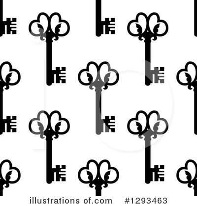 Royalty-Free (RF) Skeleton Key Clipart Illustration by Vector Tradition SM - Stock Sample #1293463
