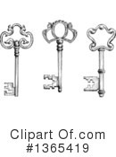 Skeleton Key Clipart #1365419 by Vector Tradition SM