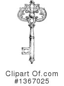 Skeleton Key Clipart #1367025 by Vector Tradition SM