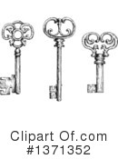 Skeleton Key Clipart #1371352 by Vector Tradition SM