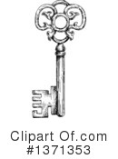 Skeleton Key Clipart #1371353 by Vector Tradition SM