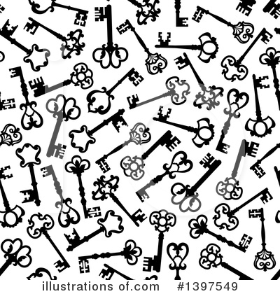 Skeleton Keys Clipart #1397549 by Vector Tradition SM