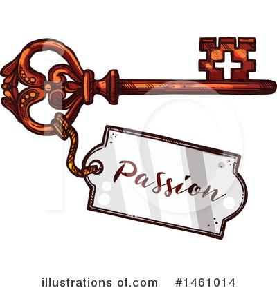 Royalty-Free (RF) Skeleton Key Clipart Illustration by Vector Tradition SM - Stock Sample #1461014
